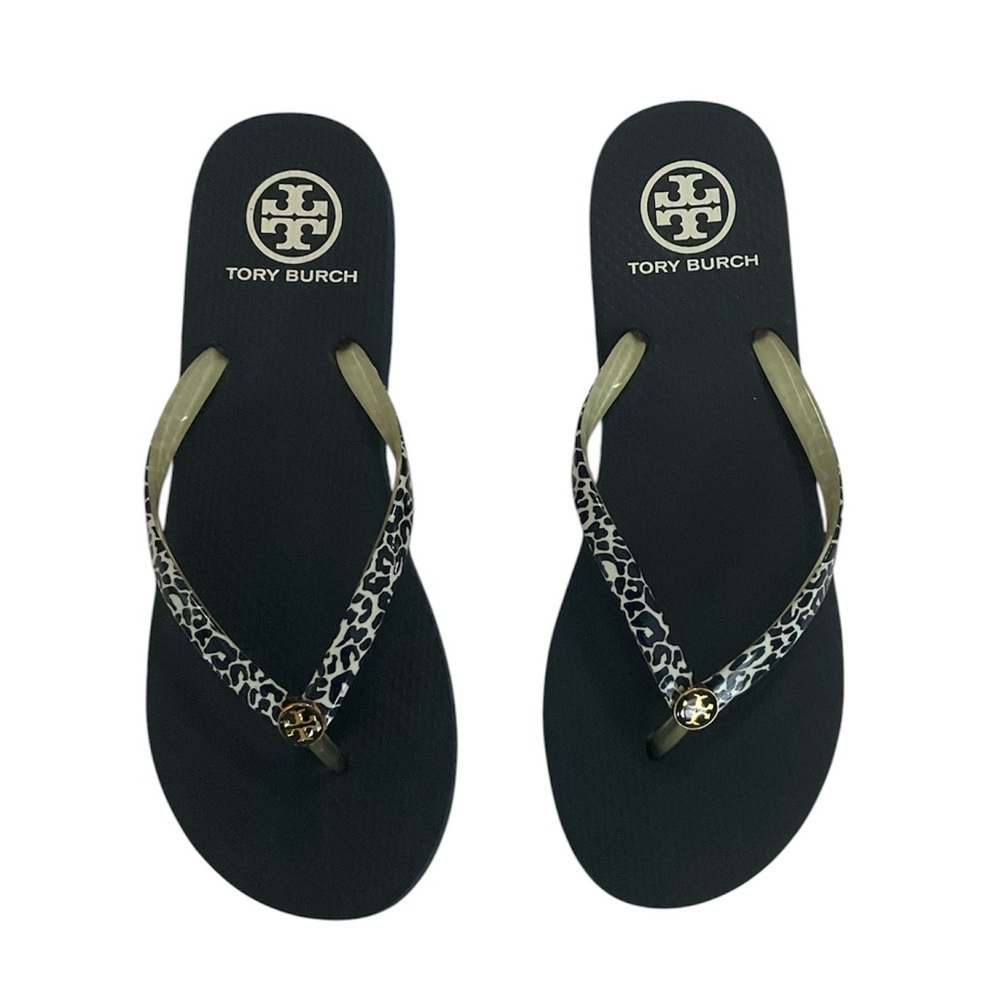 Tory Burch Flip Flop with Leopard-Print Straps